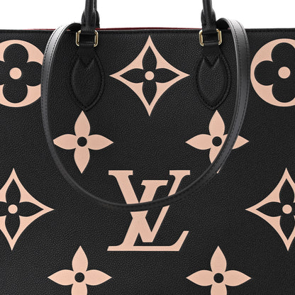 Louis Vuitton Empreinte Monogram Giant Onthego GM Black Beige 7 of 10