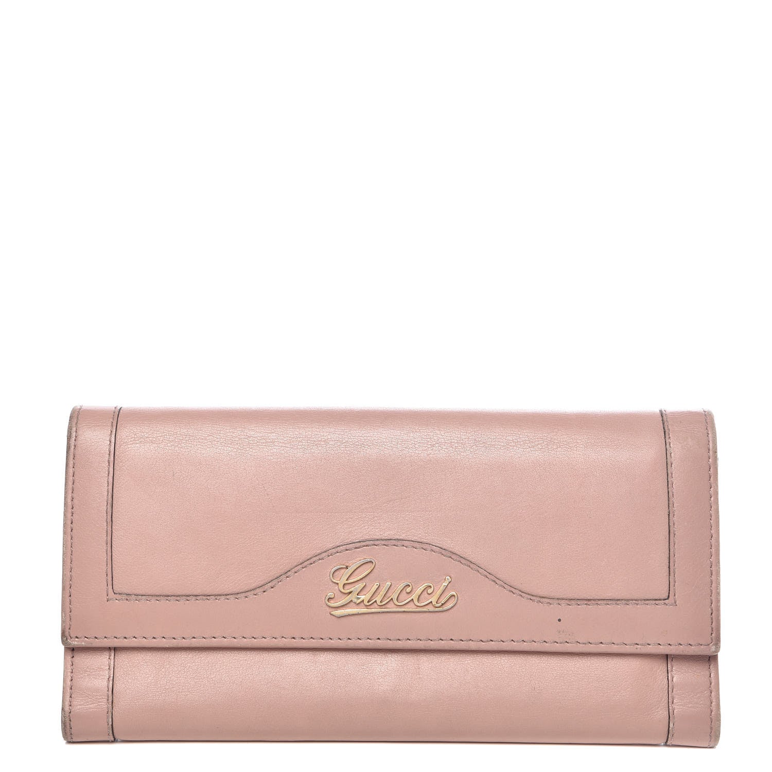 Gucci Calfskin Continental Flap Wallet Pink 1 of 18