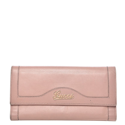 Gucci Calfskin Continental Flap Wallet Pink 1 of 18