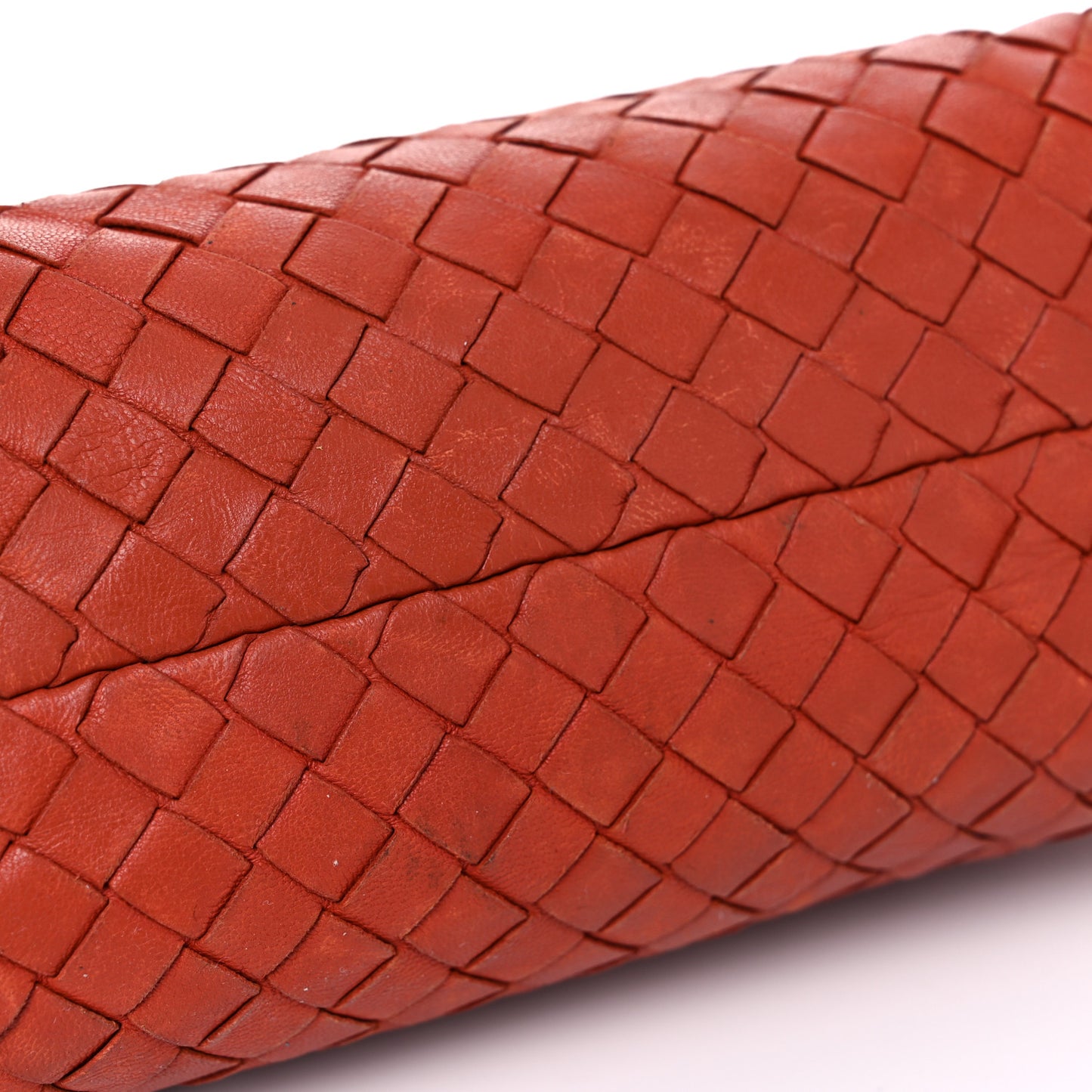 Nappa Intrecciato Cosmetic Case Red