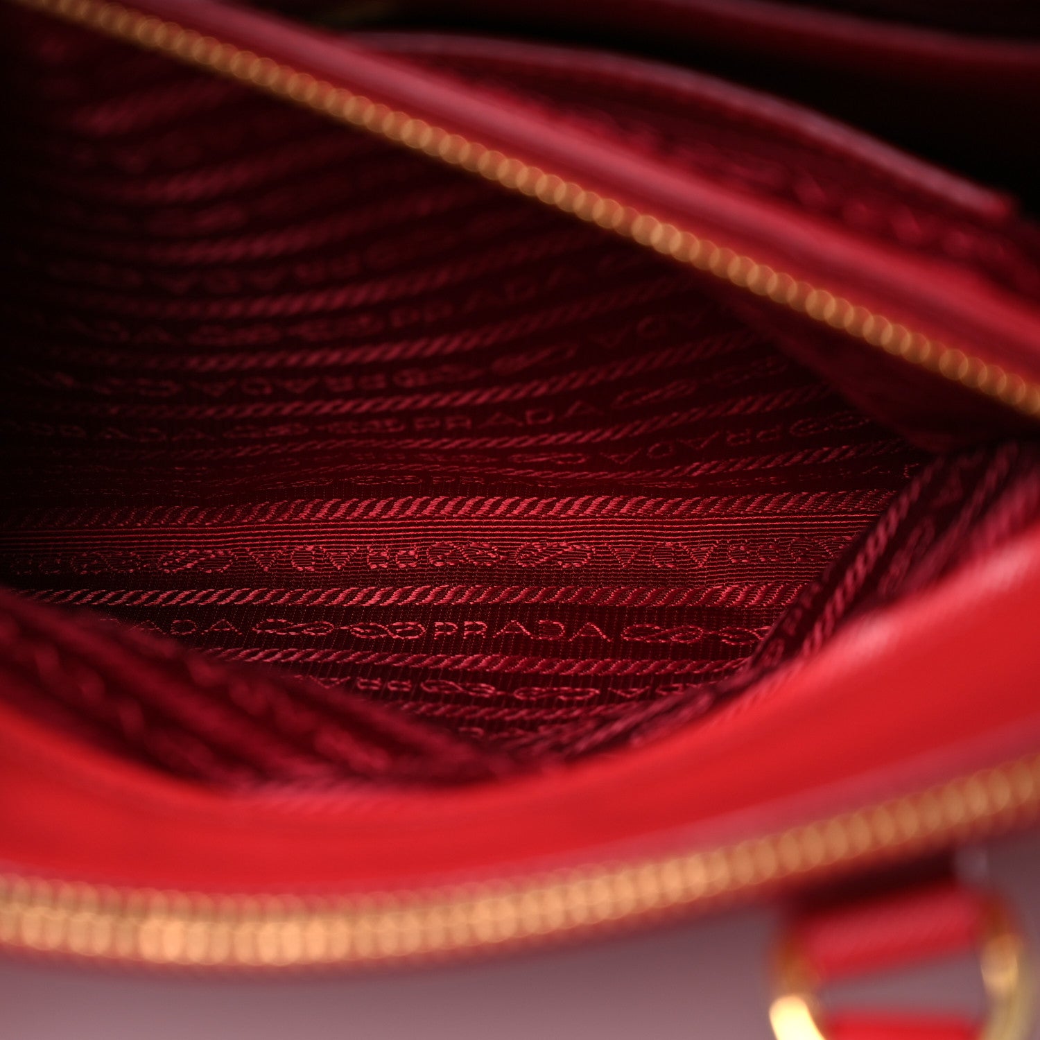 Prada Saffiano Medium Galleria Double Zip Tote Fuoco 7 of 20