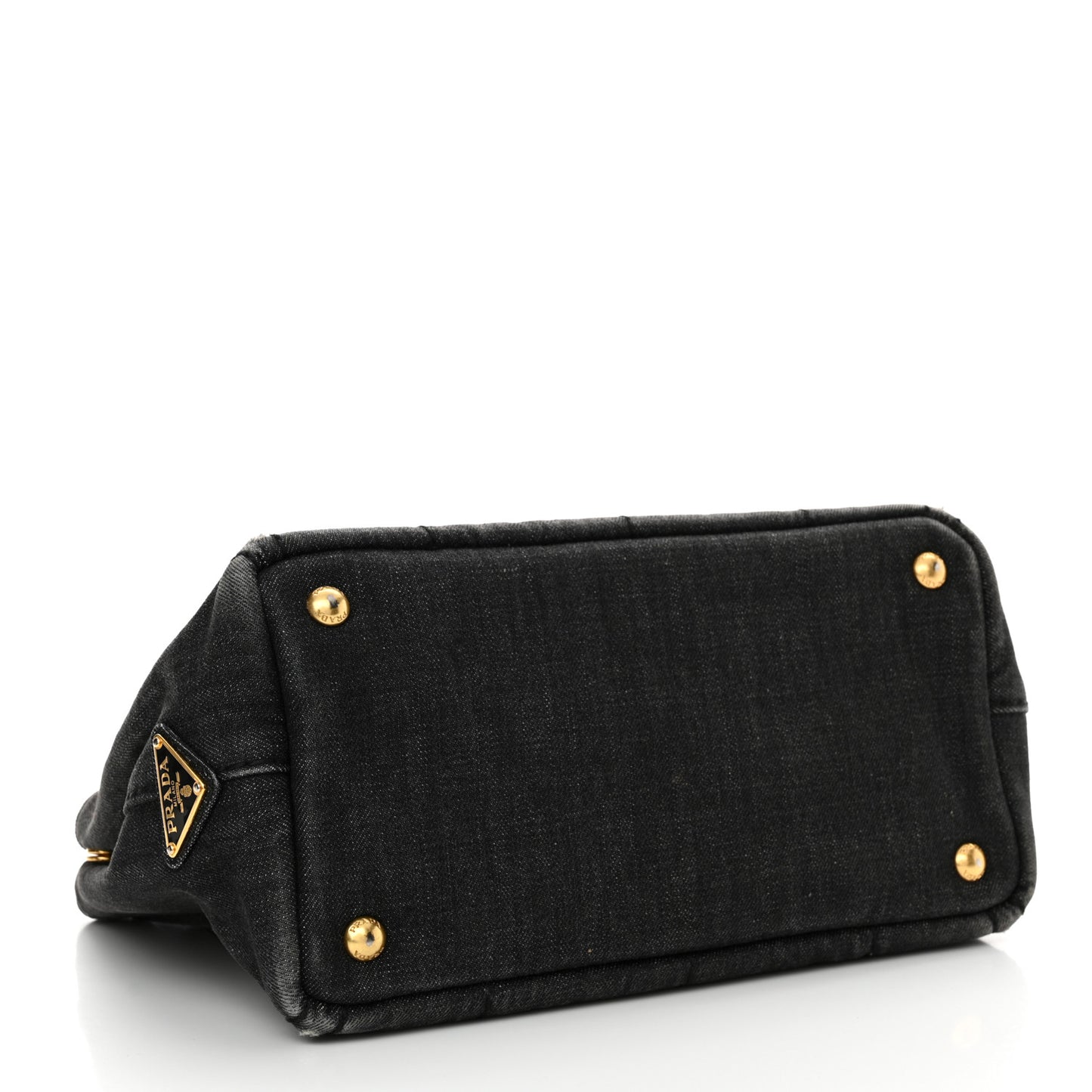 Denim Small Logo Tote Black