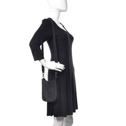 Hermes Taurillon Clemence Evelyne TPM Black 2 of 10