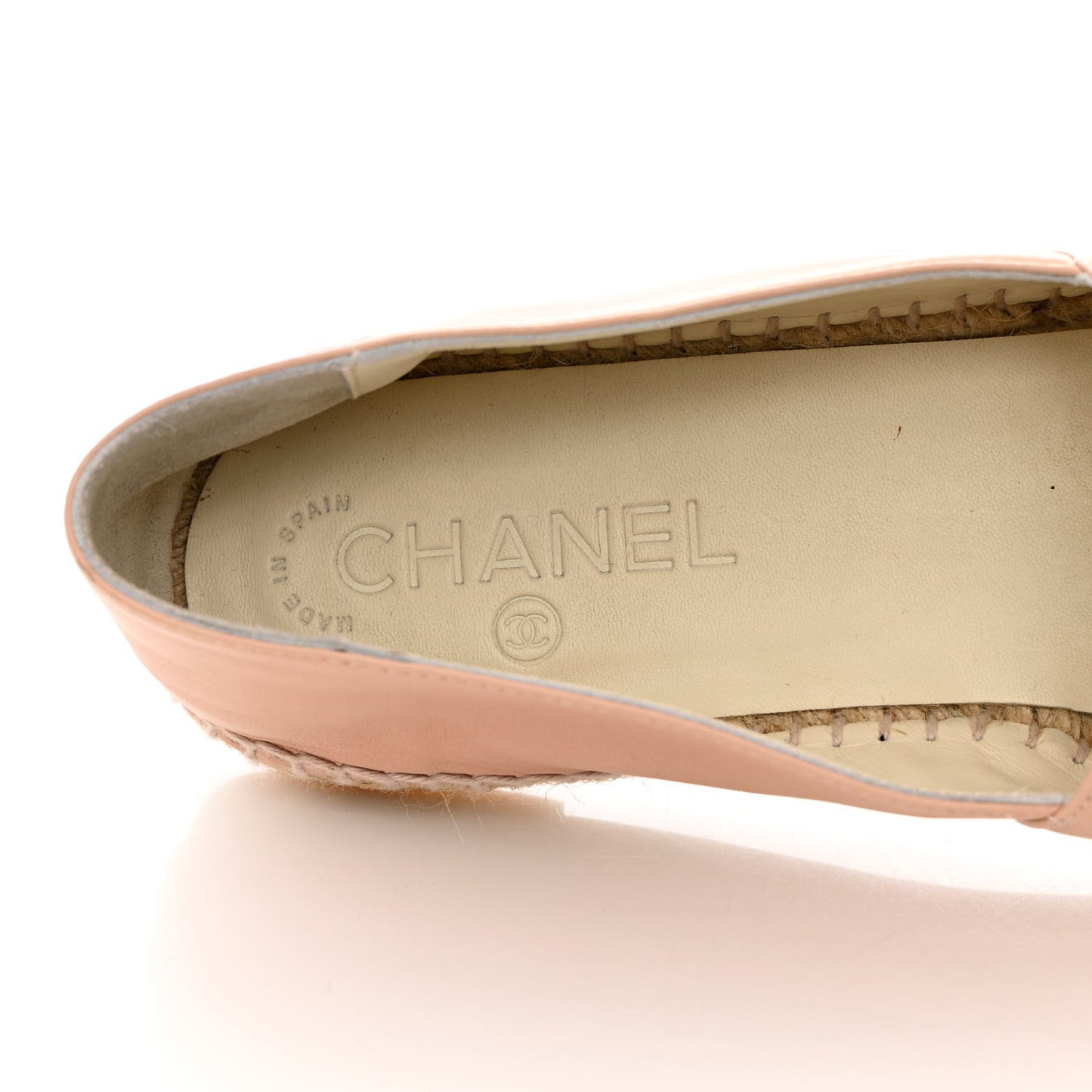 Lambskin CC Espadrilles 41 Beige