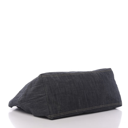 Chanel Denim XL Coco Cabas Tote Dark Blue 4 of 10