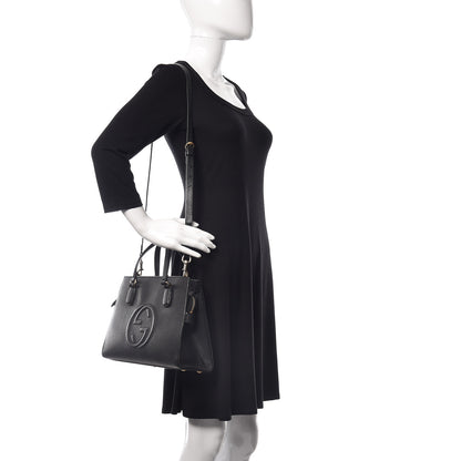 Gucci Dollar Calfskin Medium Soho Top Handle Satchel Black 2 of 13
