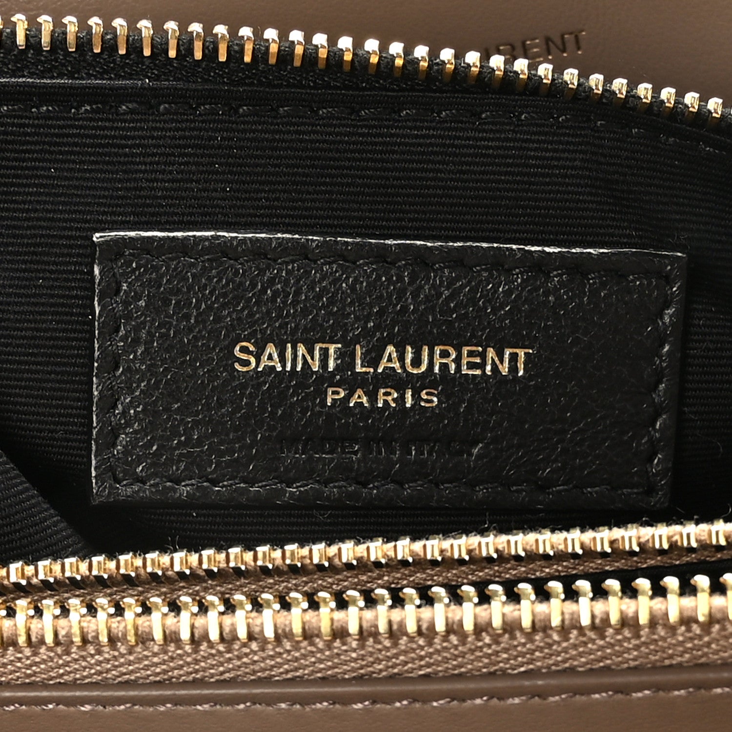 Saint Laurent Calfskin Y Quilted Monogram Medium Loulou Chain Satchel Taupe 6 of 9