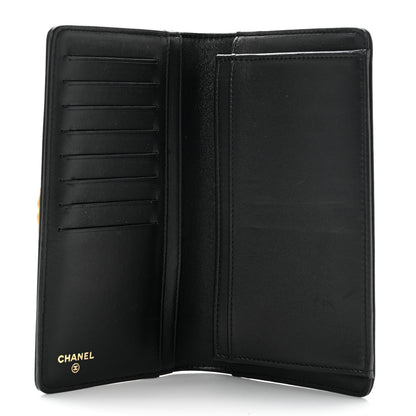 Chanel Lambskin Quilted Boy Yen Wallet Black 5 of 9