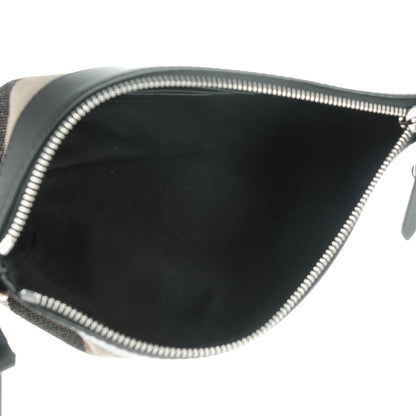 Burberry Mega Check Peyton Crossbody Clutch Bag Black 5 of 8