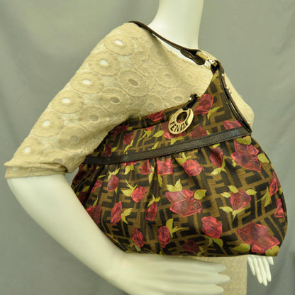 Fendi Zucca Rose Chef Hobo 2 of 11