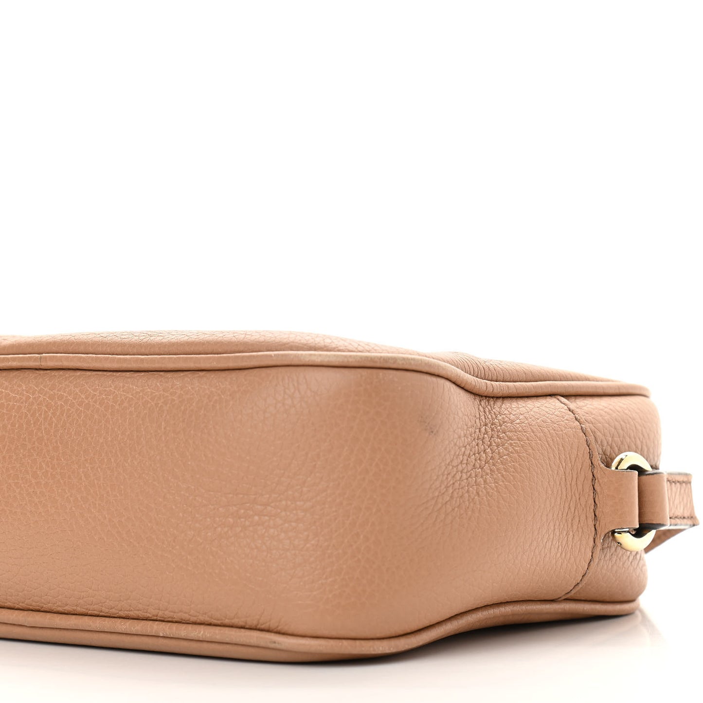 Pebbled Calfskin Small Soho Disco Bag Camelia