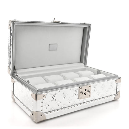 Louis Vuitton Monogram Miroir Coffret 8 Watch Case Silver 5 of 11