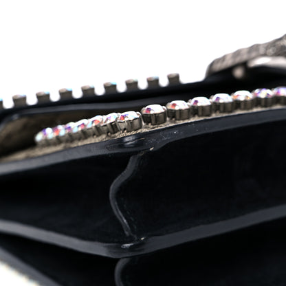 Gucci GG Supreme Monogram Crystal Small Dionysus Shoulder Bag Black 8 of 18