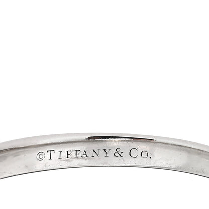 Tiffany Platinum Diamond .27ct 2.2mm Half Circle Embrace Band Ring 52 6 4 of 5