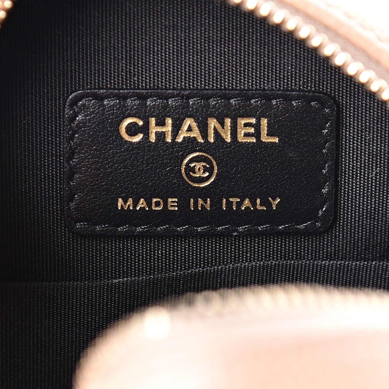 Chanel Caviar Quilted Round Filigree Crossbody Beige Black 6 of 11