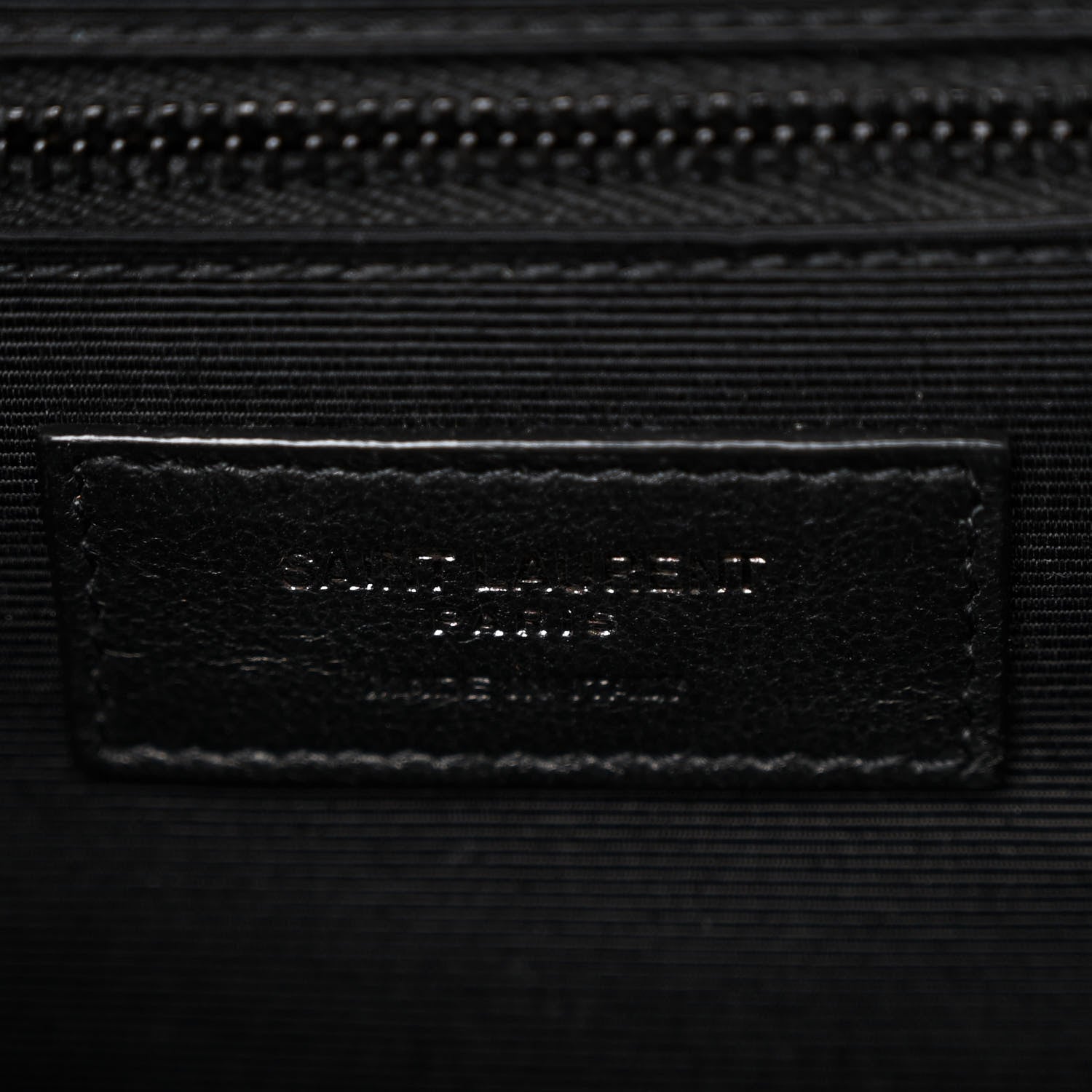Saint Laurent Grain De Poudre Textured Mixed Matelasse Triquilt Medium Monogram Monochrome Satchel Black 6 of 13
