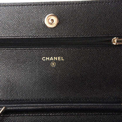 Chanel Caviar Quilted Wallet On Chain WOC Black 8 of 10