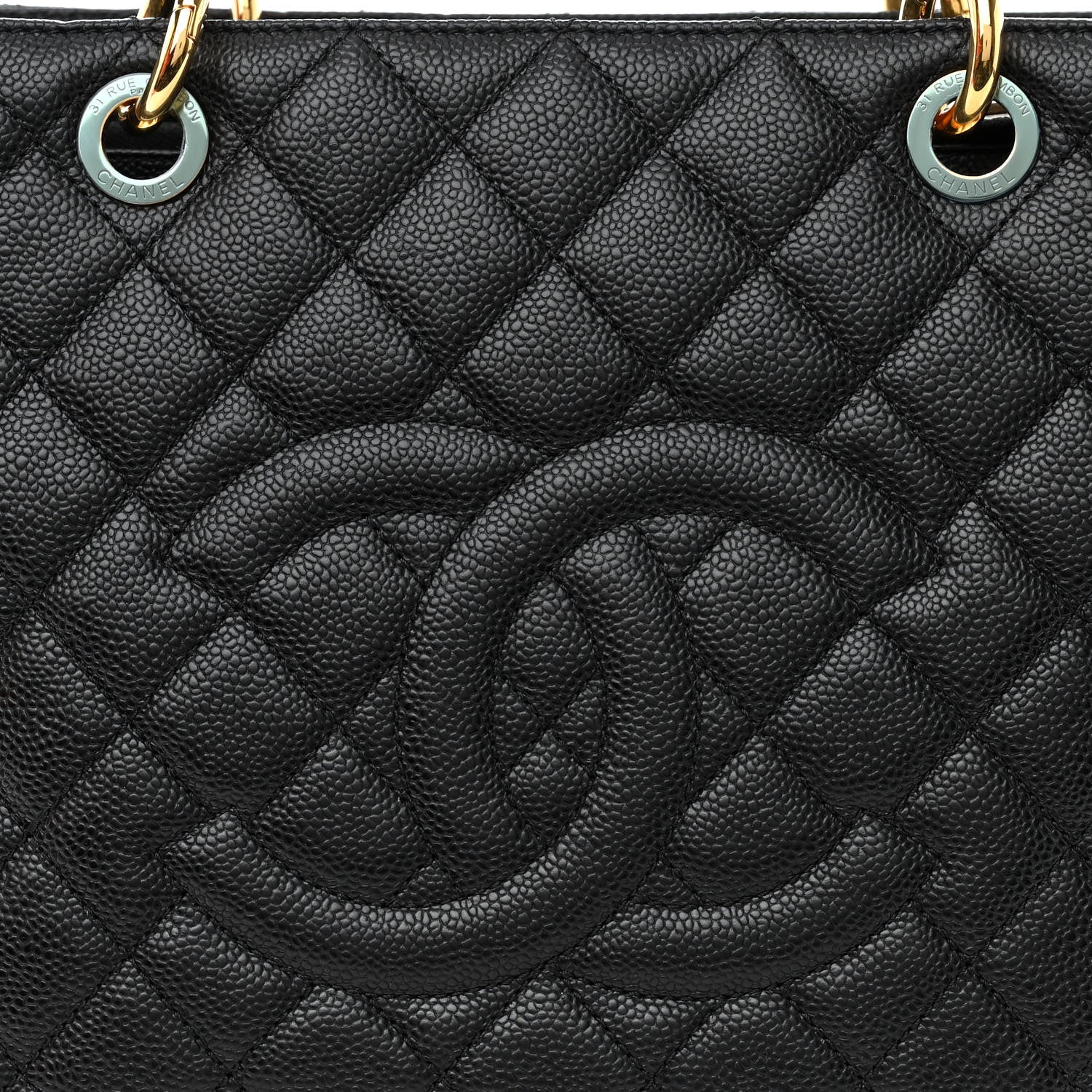 Chanel Caviar Quilted Grand Shopping Tote GST Black 8 of 11