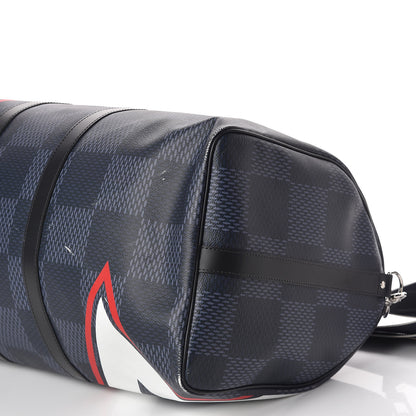 Louis Vuitton Damier Cobalt America's Cup Regatta Keepall Bandouliere 55 14 of 18