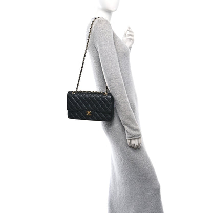Chanel Lambskin Quilted Medium Double Flap Black 2 of 11