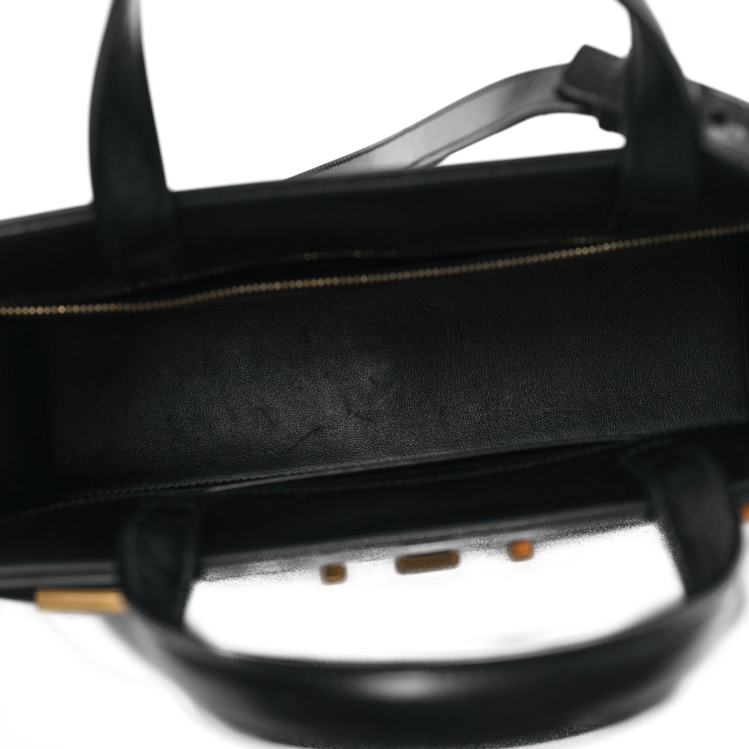 Saint Laurent Calfskin Small Manhattan Shopper Tote Black 5 of 11