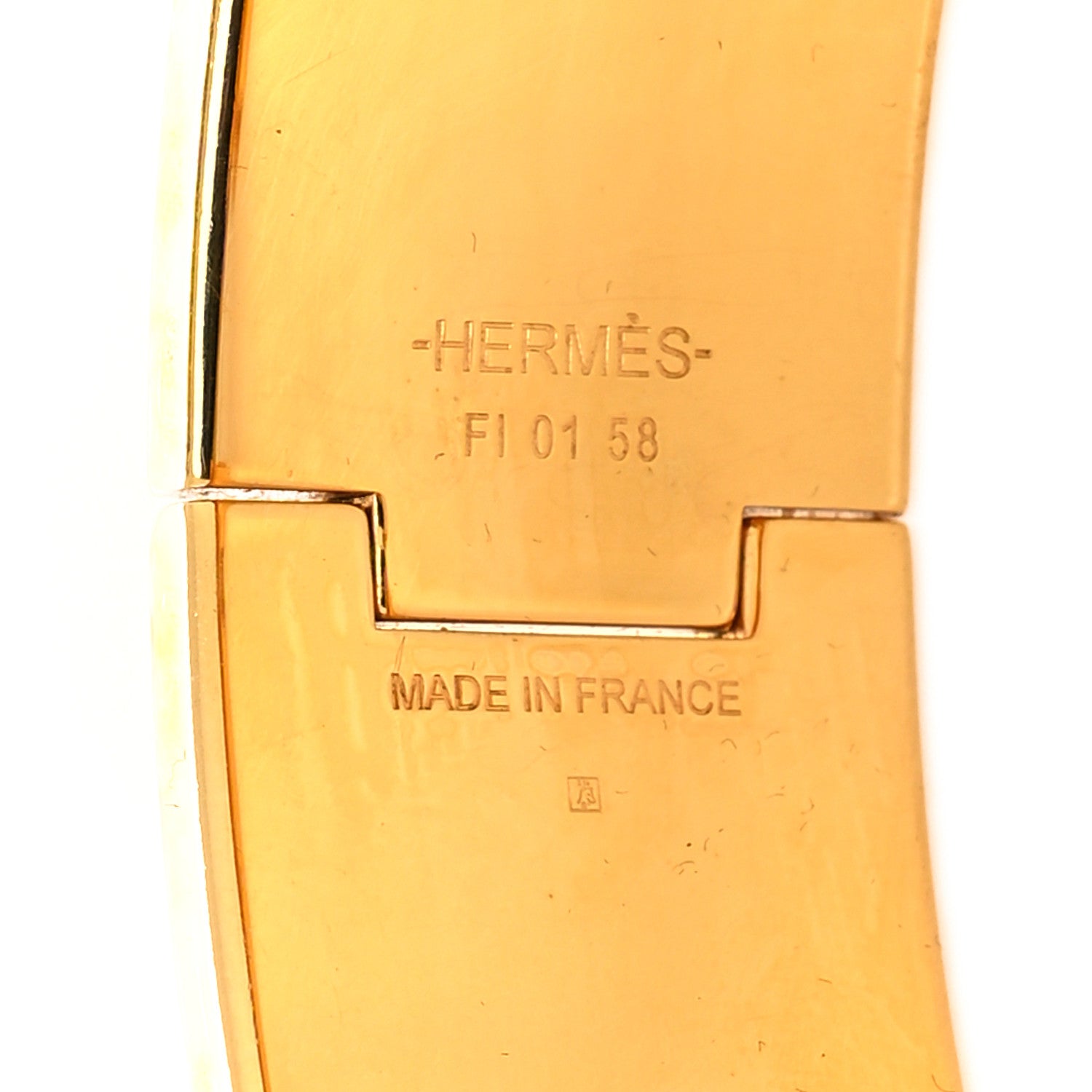 Hermes Enamel Wide Clic Clac H Bracelet GM White 5 of 5