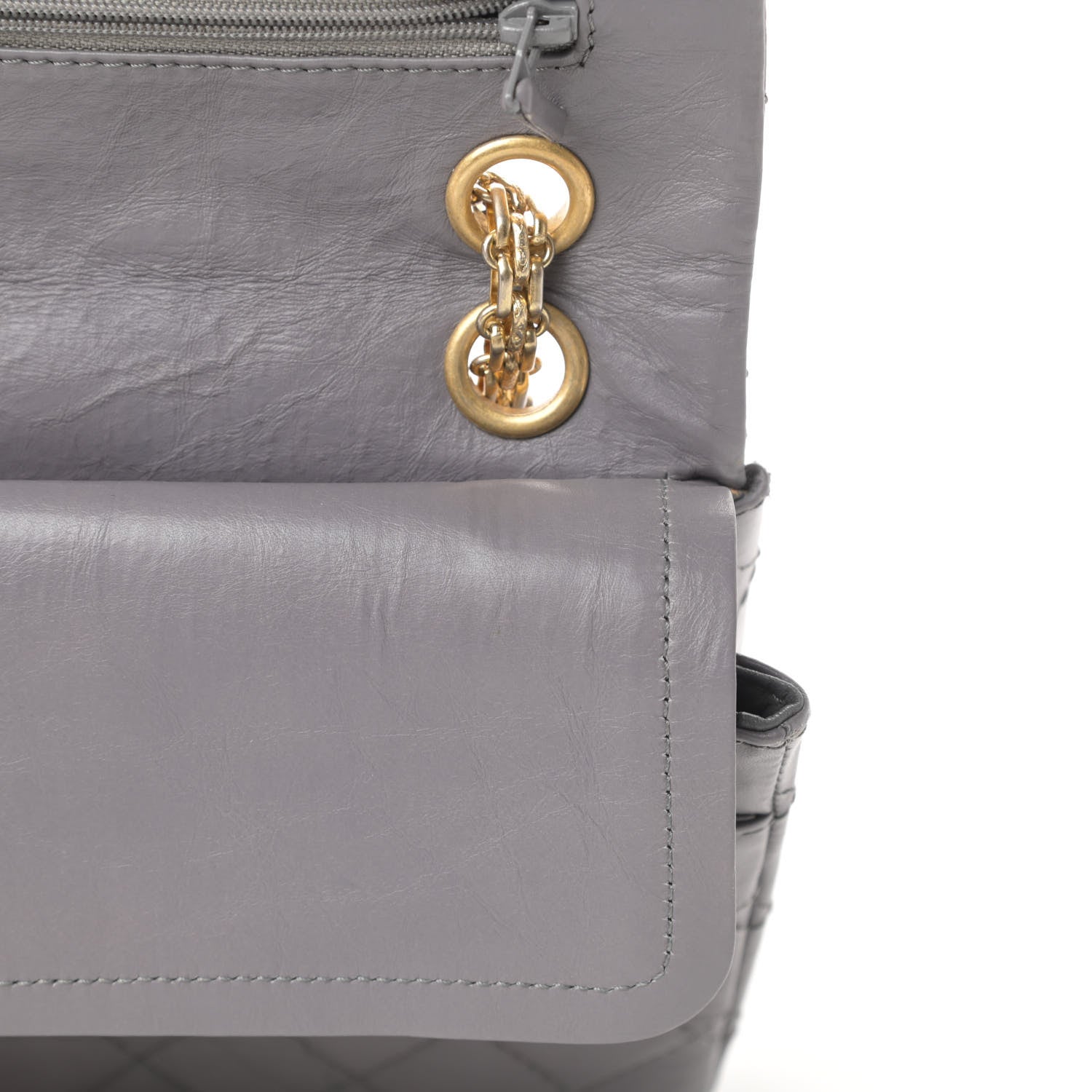 Chanel Aged Calfskin Quilted 2.55 Reissue 226 Flap Grey 13 of 18