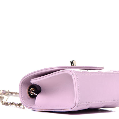 Chanel Lambskin Quilted Mini Trendy CC Clutch With Chain Light Pink 9 of 10