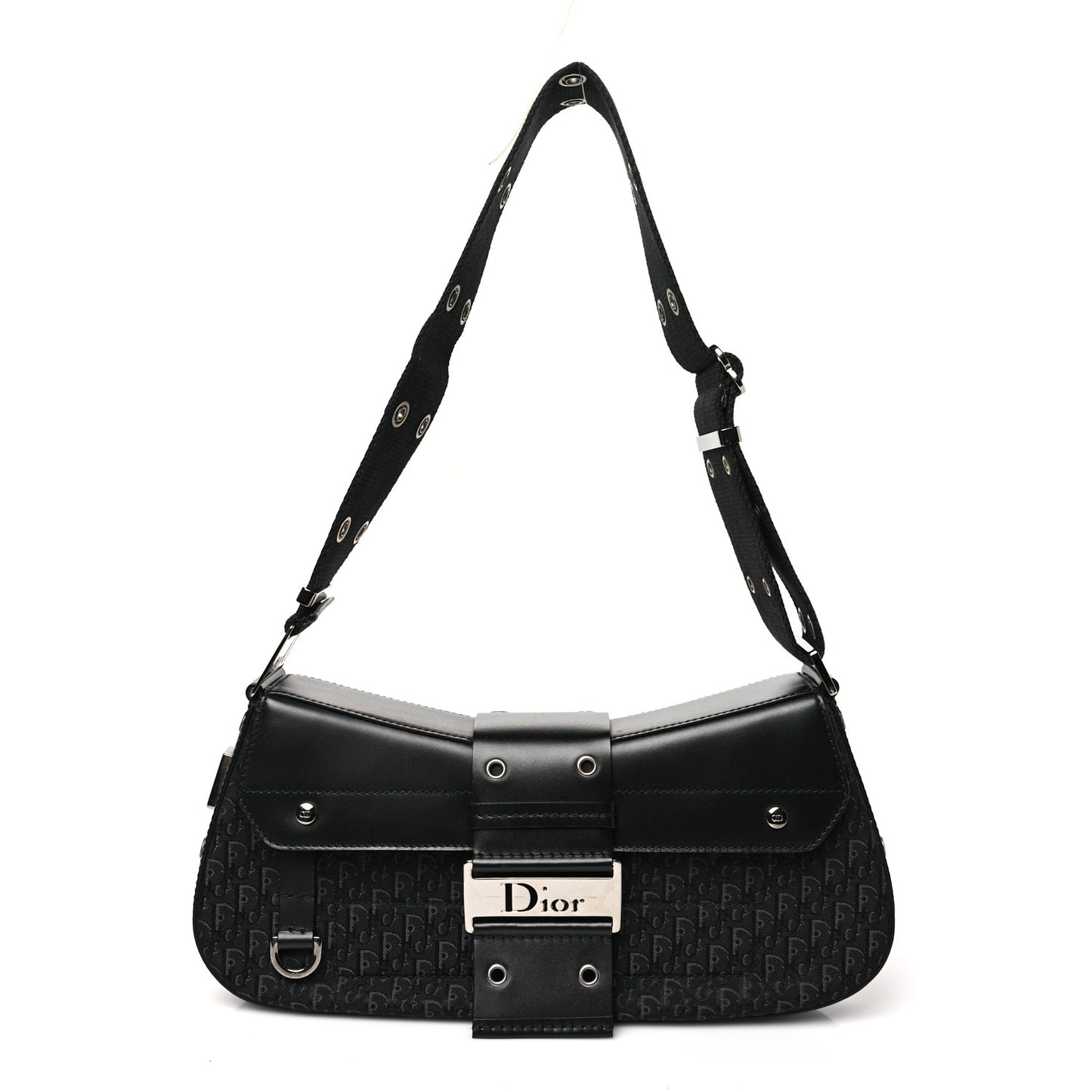 Monogram Calfskin Street Chic Columbus Ave Bag Black