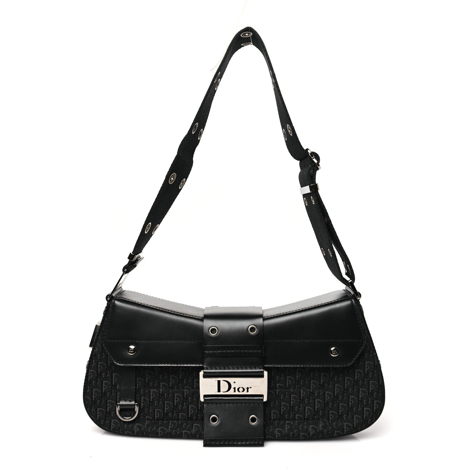 Christian Dior Monogram Calfskin Street Chic Columbus Ave Bag Black 1 of 10