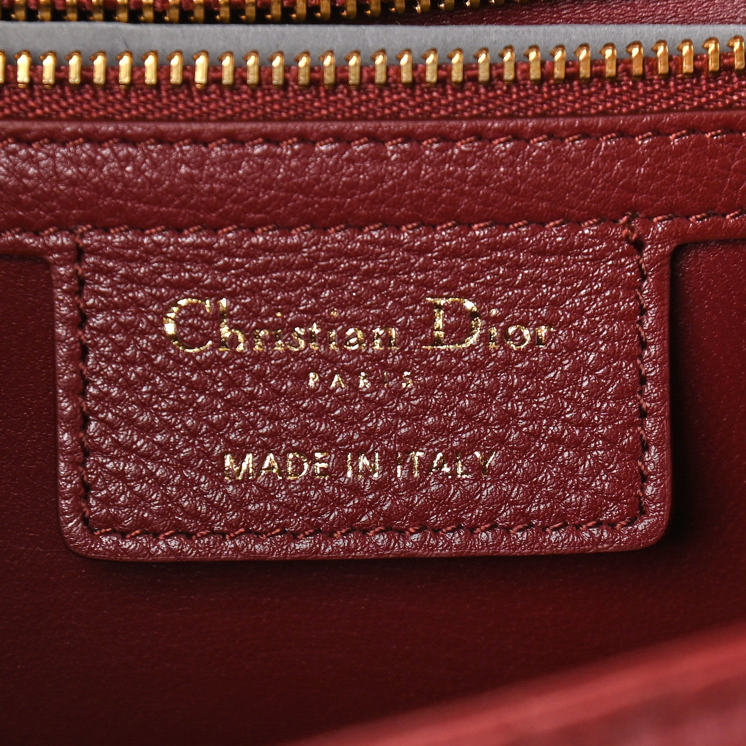 Christian Dior Calfskin Cannage Medium Caro Bag Brick Red 6 of 9
