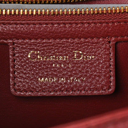 Christian Dior Calfskin Cannage Medium Caro Bag Brick Red 6 of 9