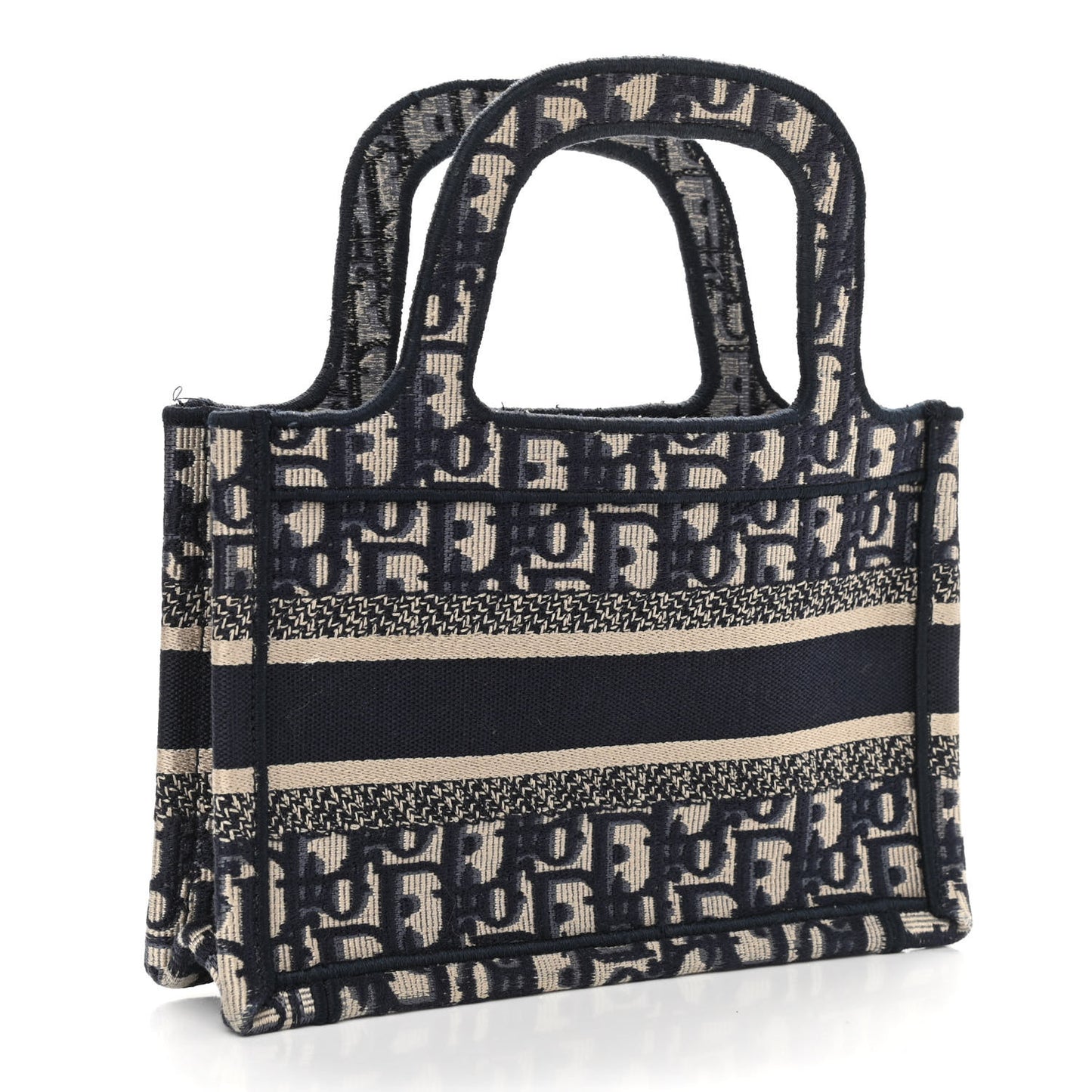 Oblique Mini Book Tote Blue Multicolor
