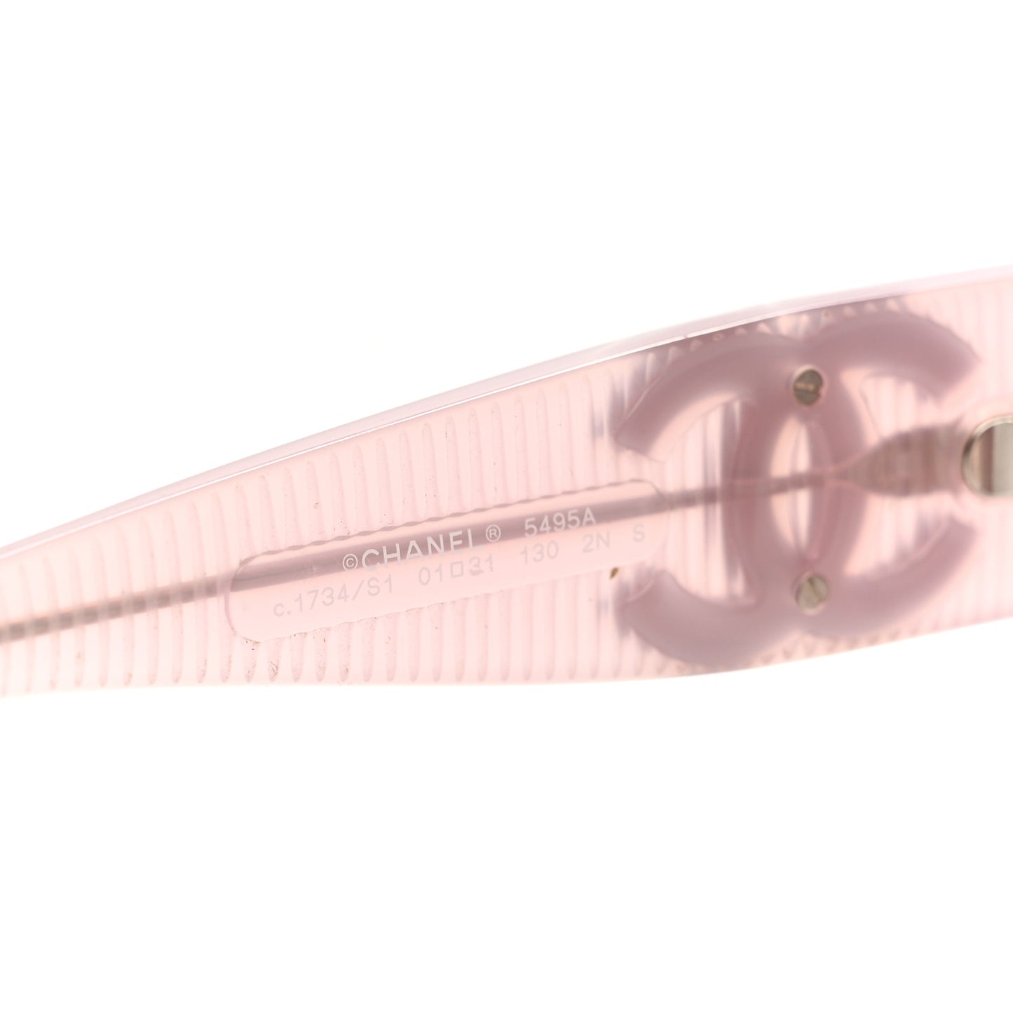 Acetate Shield Sunglasses 5495A Light Pink