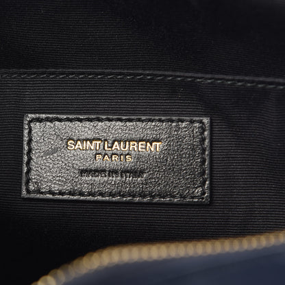 Saint Laurent Calfskin Matelasse Monogram Lou Camera Bag Navy 6 of 8