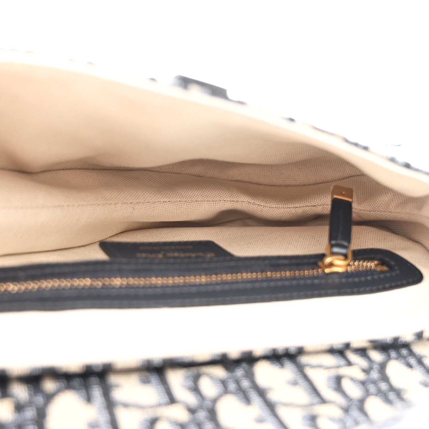 Christian Dior Oblique Saddle Bag Blue 5 of 10