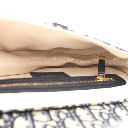 Christian Dior Oblique Saddle Bag Blue 5 of 10