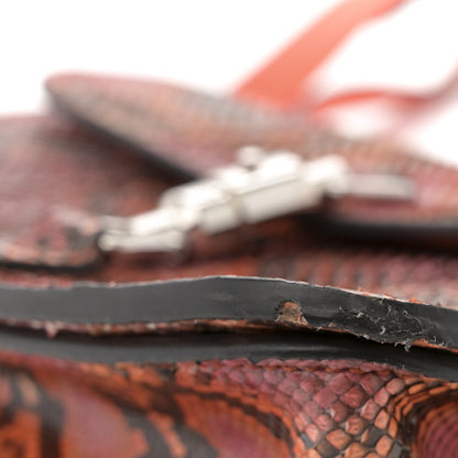 Gucci Snakeskin Small Jackie Shoulder Bag Deep Paprika Rocky 11 of 12