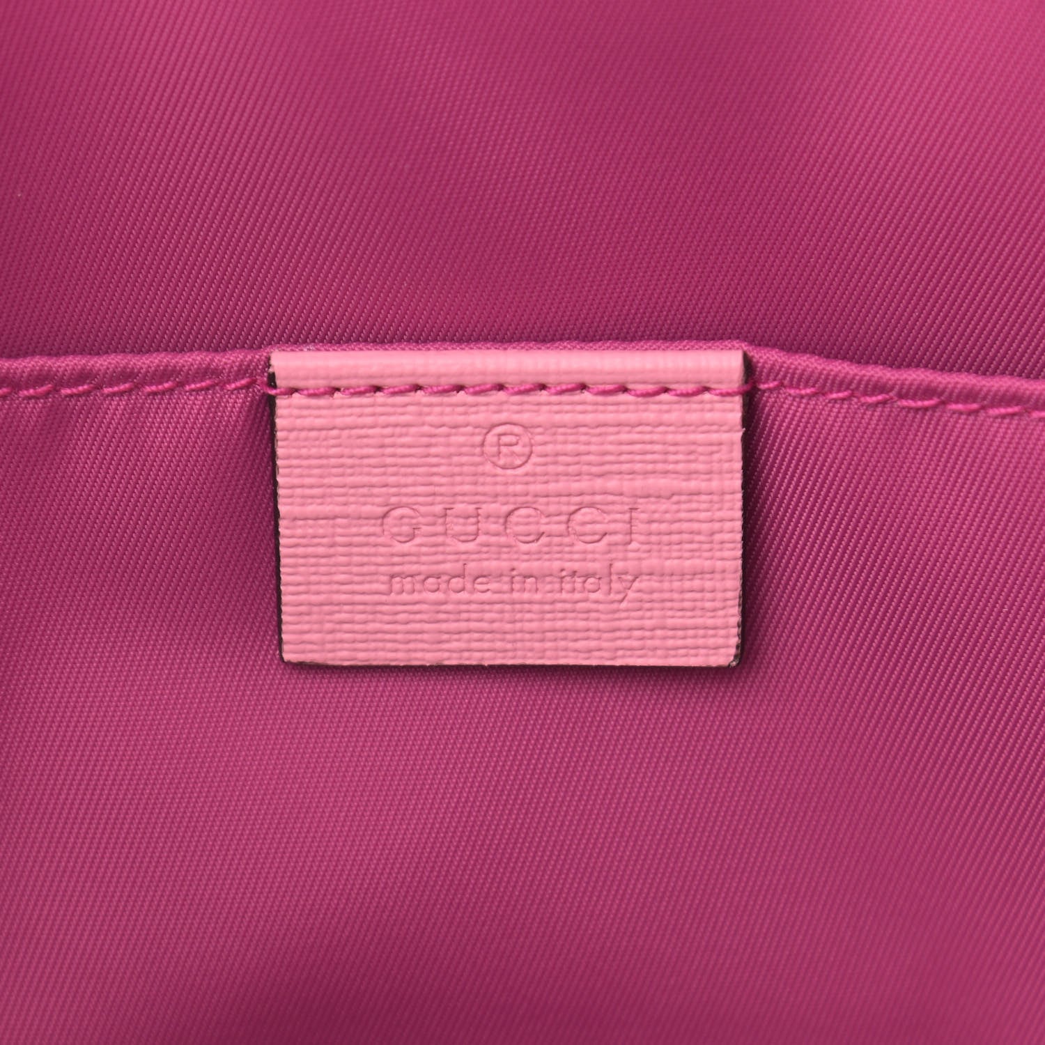 Gucci GG Supreme Monogram 3-D Strawberry Childrens Tote Beige Ebony Lotus Pink Fuxia Emerald 5 of 10