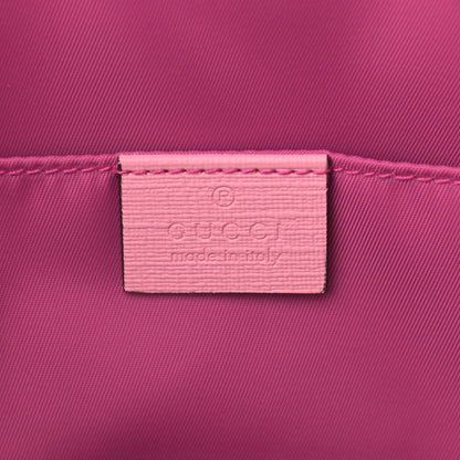 Gucci GG Supreme Monogram 3-D Strawberry Childrens Tote Beige Ebony Lotus Pink Fuxia Emerald 5 of 10