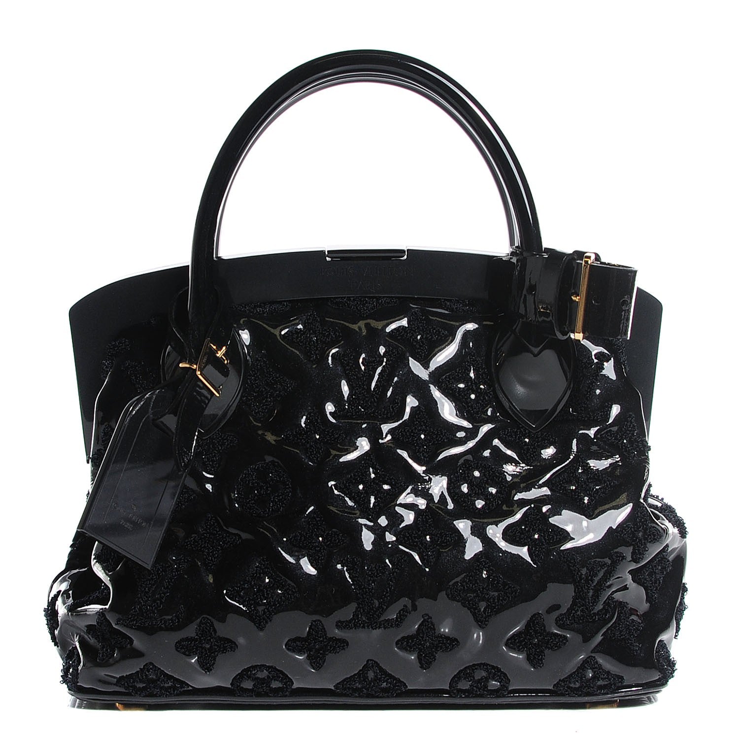 Louis Vuitton Patent Fascination Lockit BB Frame Black 1 of 7