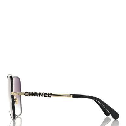 Chanel Metal Butterfly Sunglasses 4283 Black 3 of 7