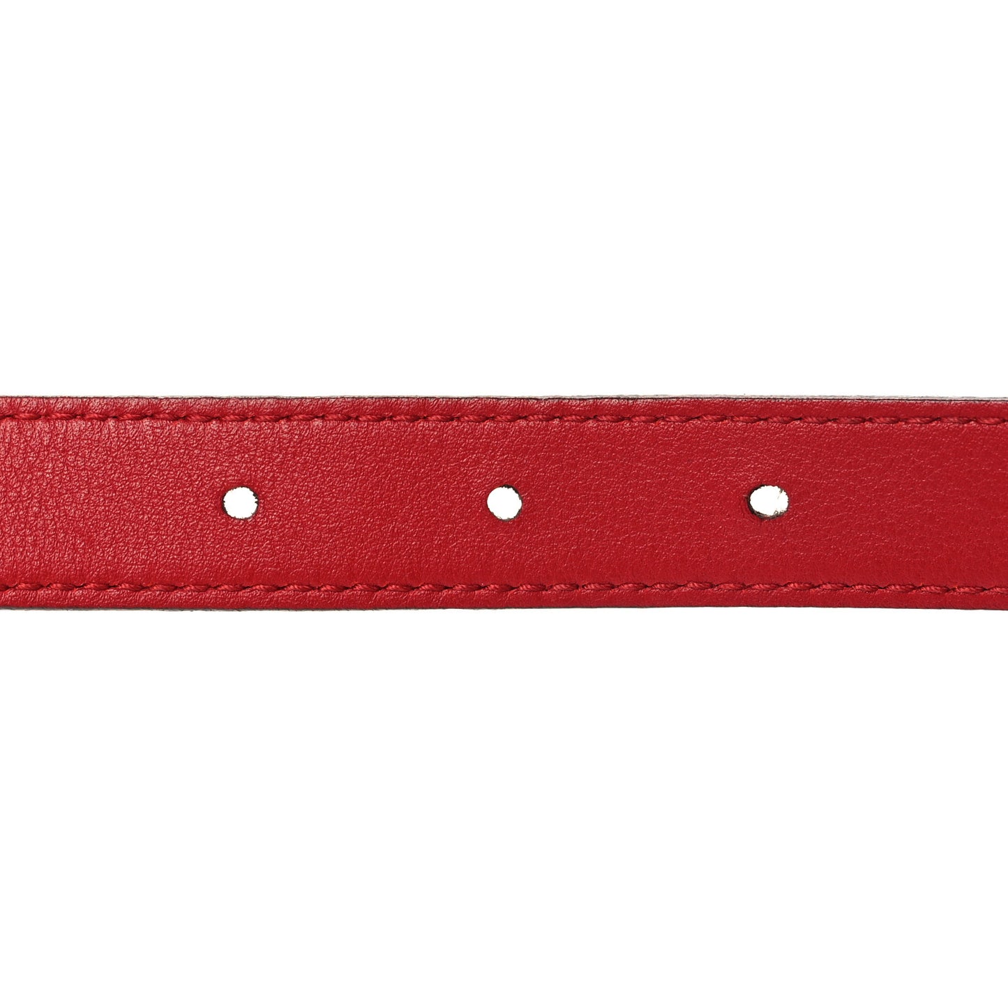 Calfskin Crystal Embellished Double G Belt 90 36 Hibiscus Red