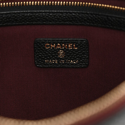 Chanel Caviar Quilted Large Cosmetic Case Black 6 of 7