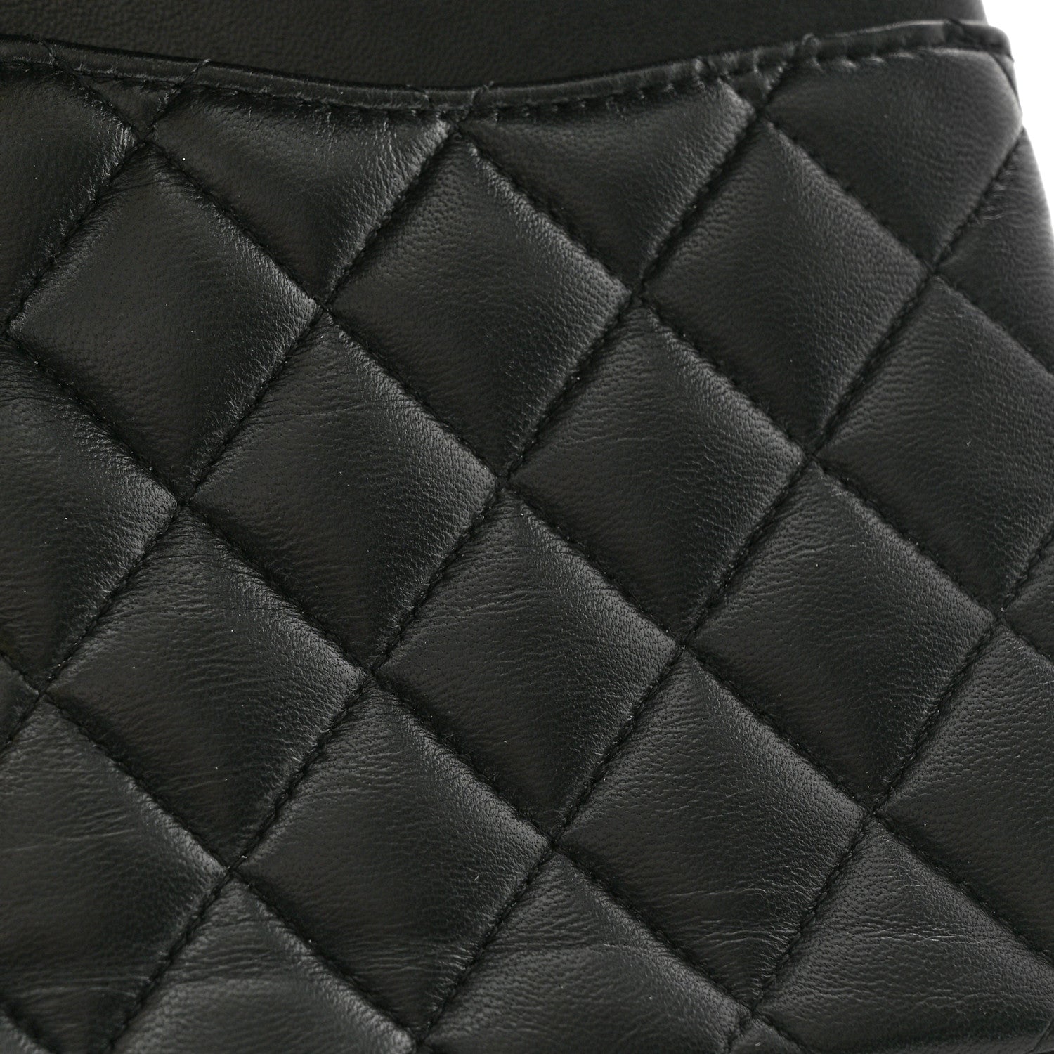 Chanel Lambskin Quilted Medium Double Flap Black 14 of 16