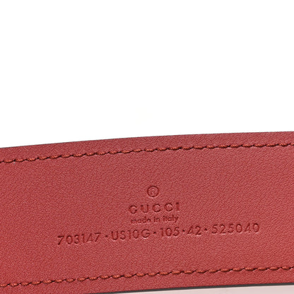 Gucci Ciny Lux Calfskin Blondie 40mm Belt 105 42 Blondie Red 3 of 4
