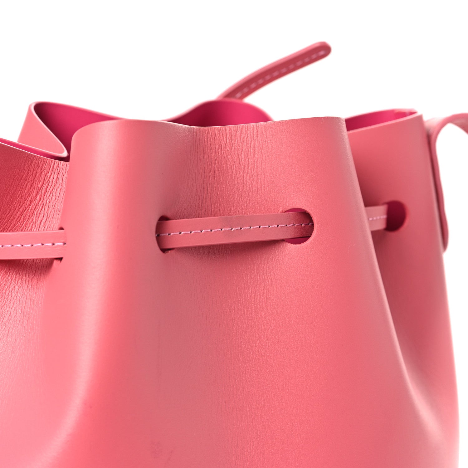 Mansur Gavriel Calfskin Mini Bucket Bag Blush 11 of 11