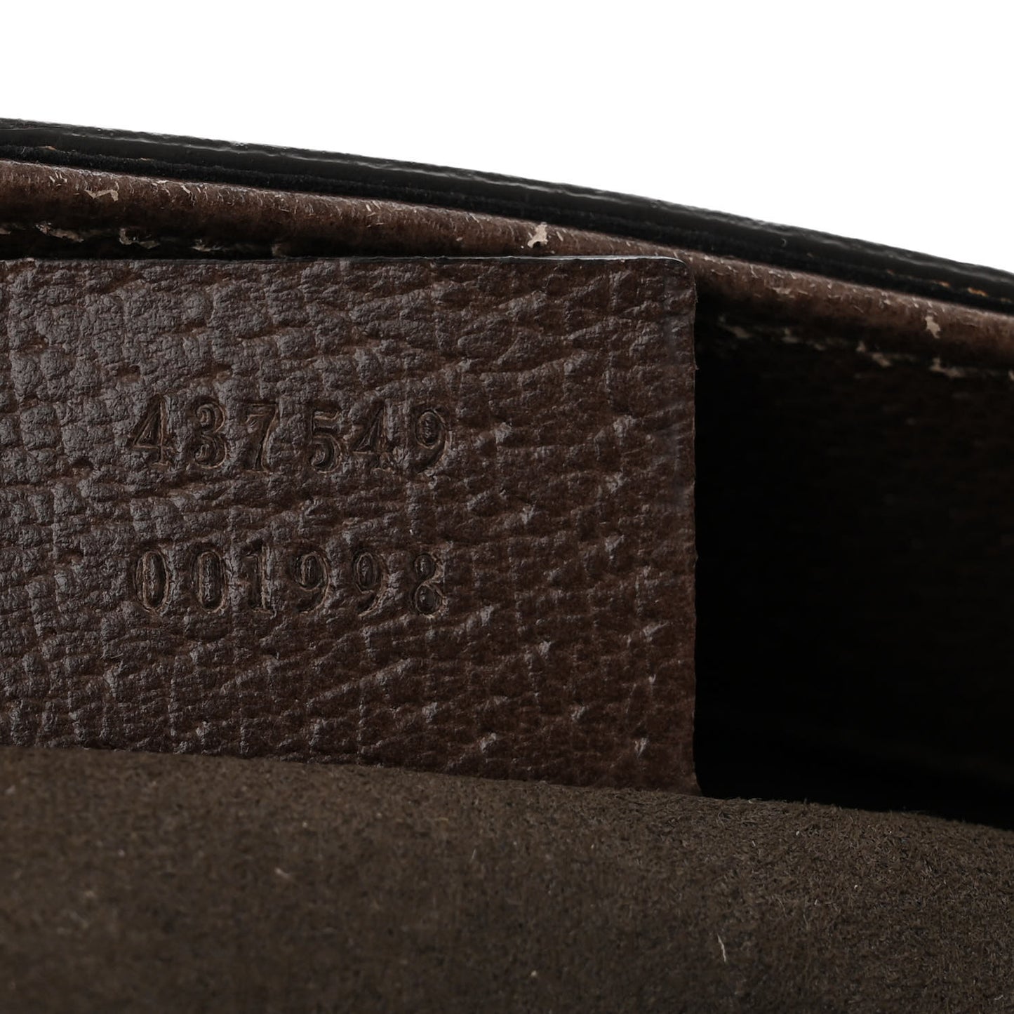 GG Supreme Monogram Web Animalier Bee Vertical Tote Brown