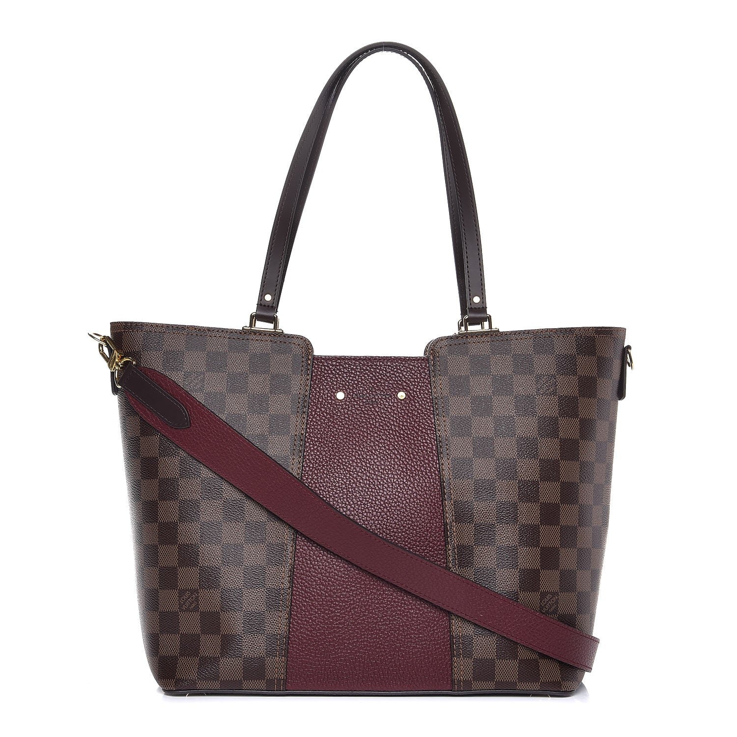 Louis Vuitton Damier Ebene Taurillon Jersey Bordeaux 1 of 8