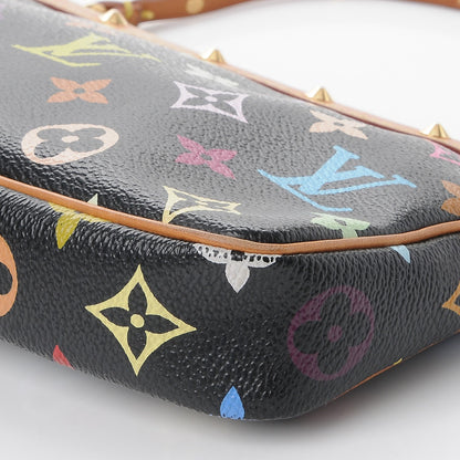 Louis Vuitton Monogram Multicolor Pochette Accessories Black 10 of 11